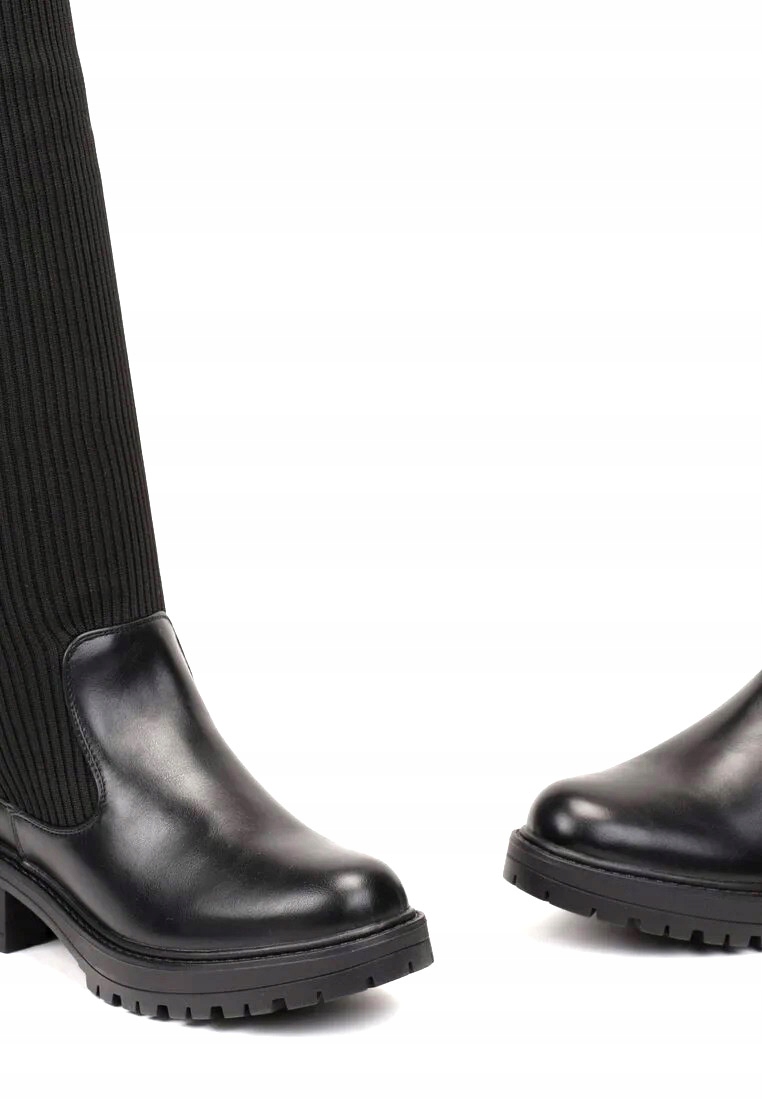 KOZAKI DAMSKIE DŁUGIE OCIEPLONE CZARNE SKARPETA R41 Rozmiar 41