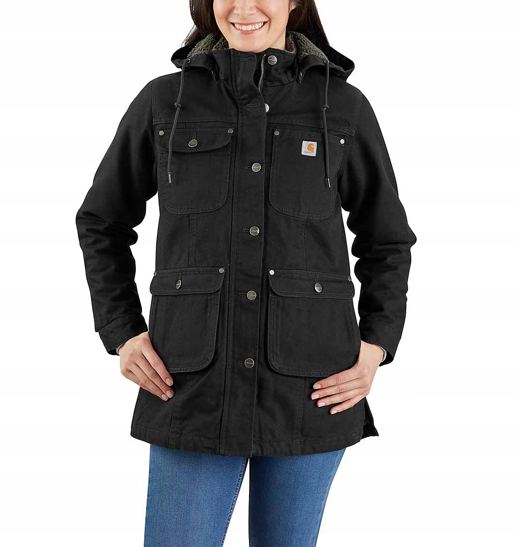 Kabát Carhartt Weathered Duck Black