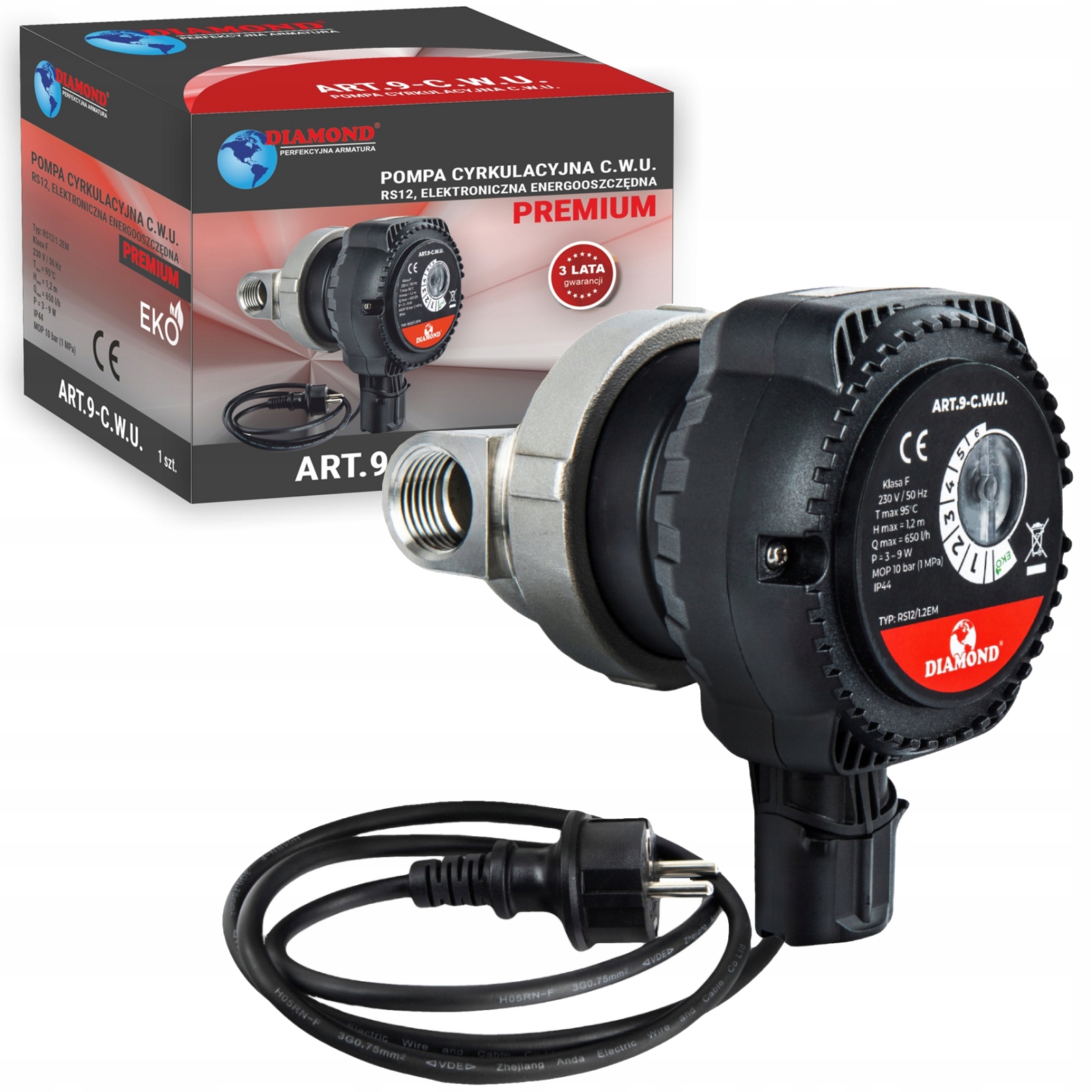 Cirkulačná Pumpa pre inštaláciu Túv Elektronická Energeticky Úsporná Diamond