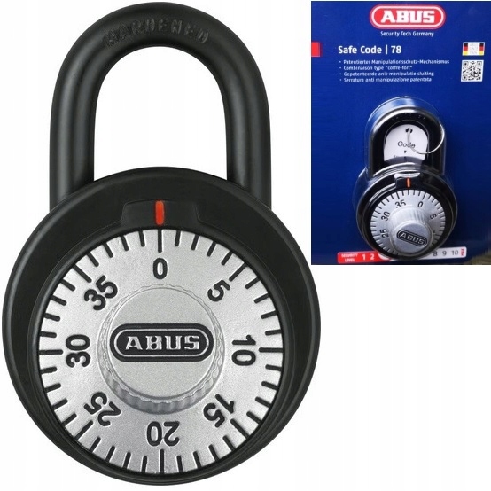 

Kłódka Szyfrowa Na Szyfr Kod Czarna Abus Germany