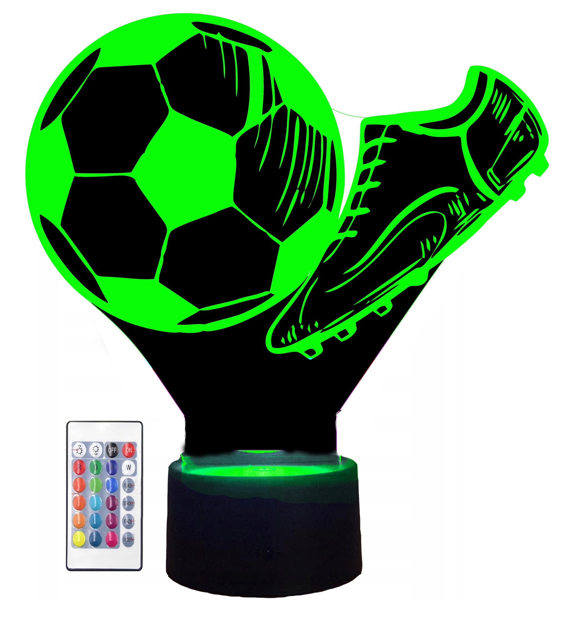 LAMPKA NOCNA LED PIŁKA NOŻNA PIŁKARZ KOREK 3D R15 Marka FotoRob