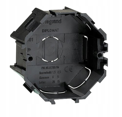 

Legrand Puszka pojedyncza czarna do muru 40 mm