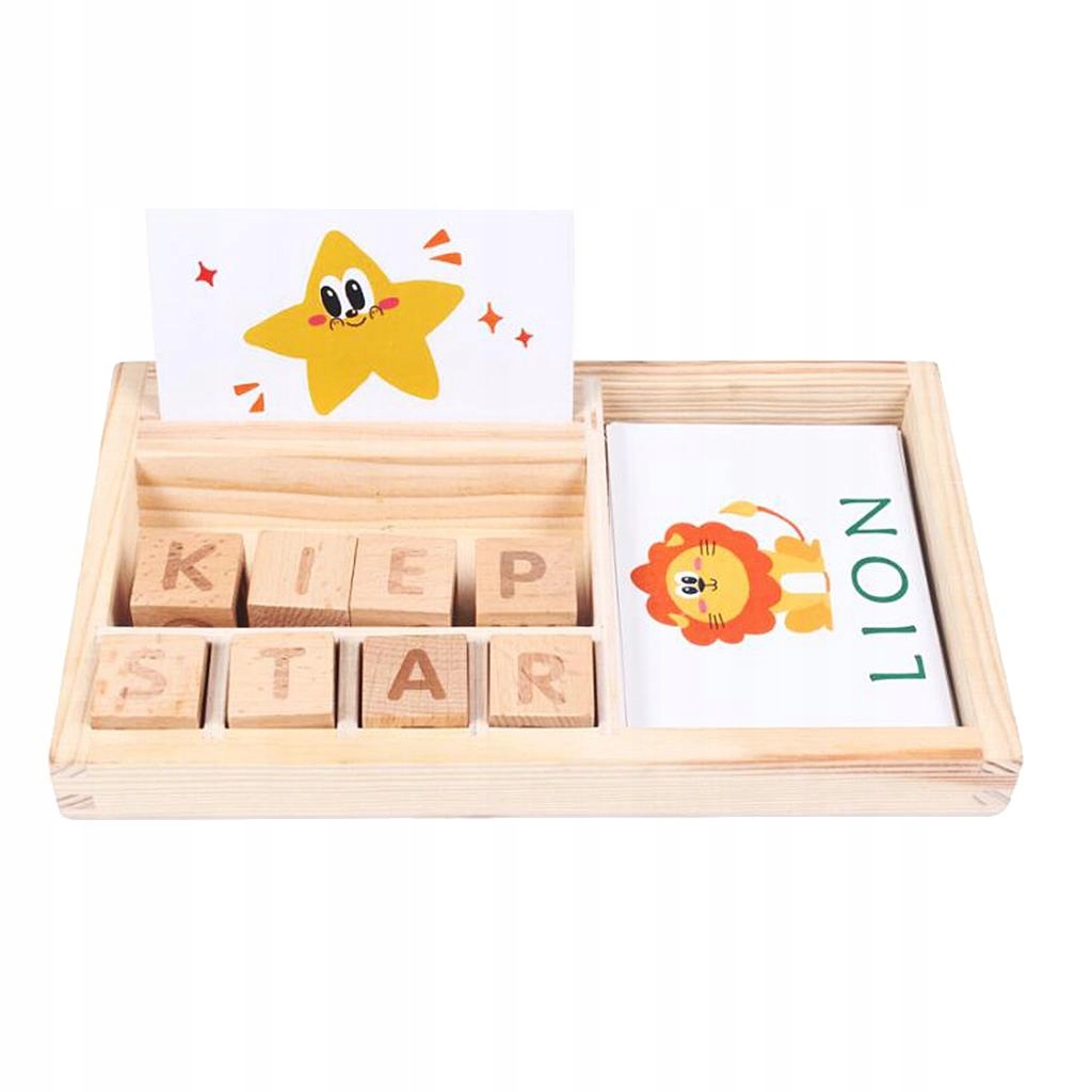 Spell Learning Game Matching Letter Spelling Toy Typ Podstawa + dodatek