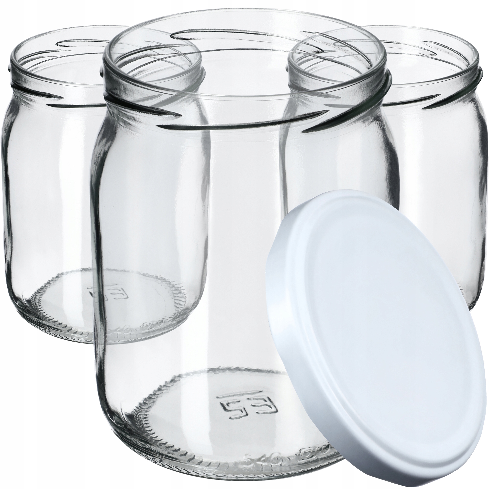 

8x Słoiki Słoik 540ml Na Dżem Miód Zakrętka 82mm