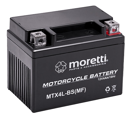 Akumulator Żelowy YTX4L-BS MTX4L-BS 12V Moretti