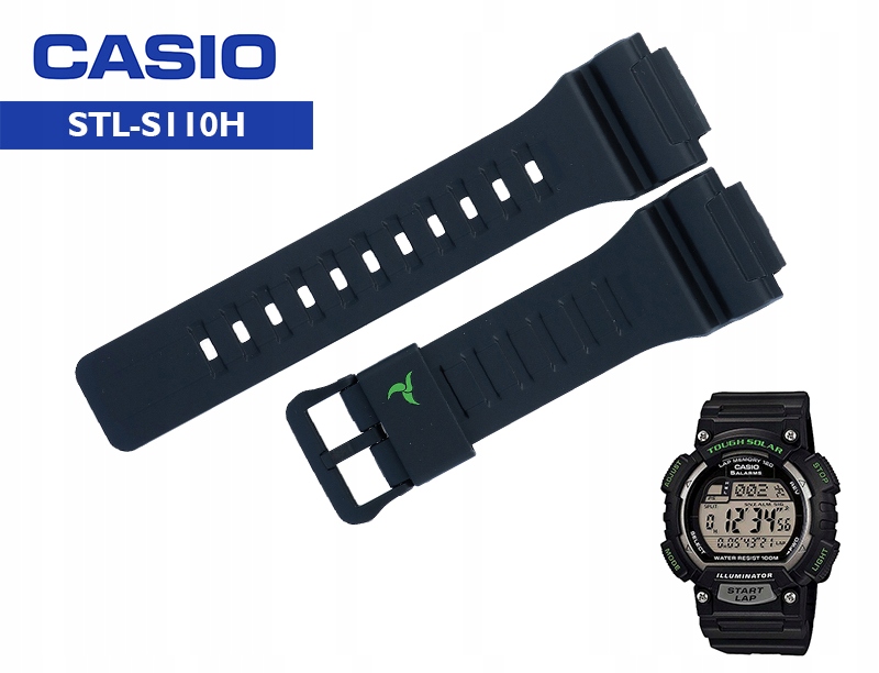 PASEK CASIO STL-S100H 1AV czarny ORYGINAŁ