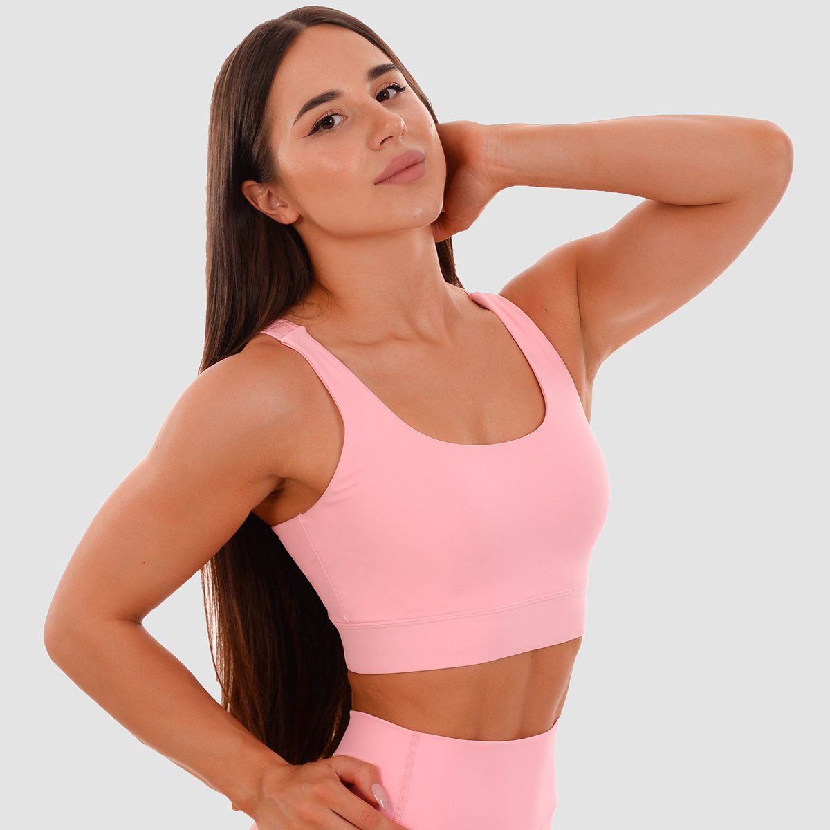 GymBeam Biustonosz sportowy Cut-Out Pink L
