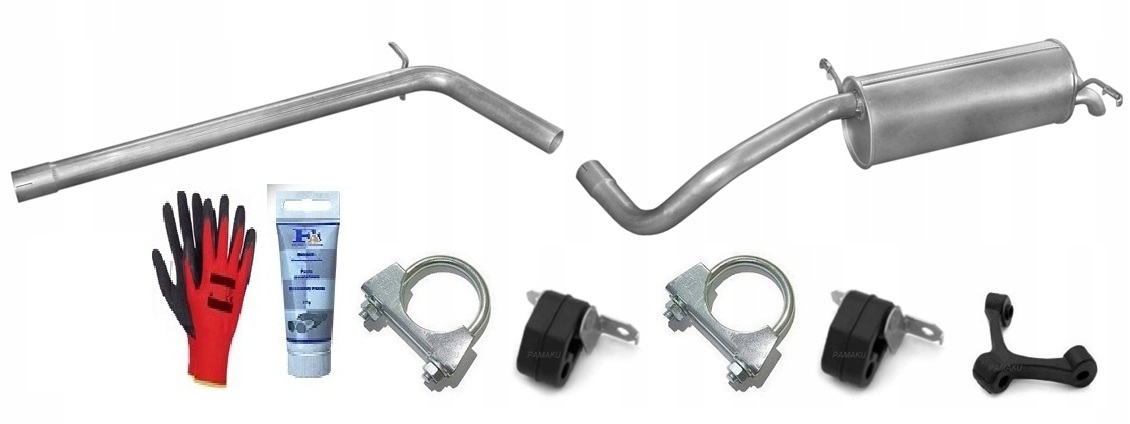 Vw Polo 1.4 TDi (2001-2009) Hatchback Trubka sada Tlumič bonus
