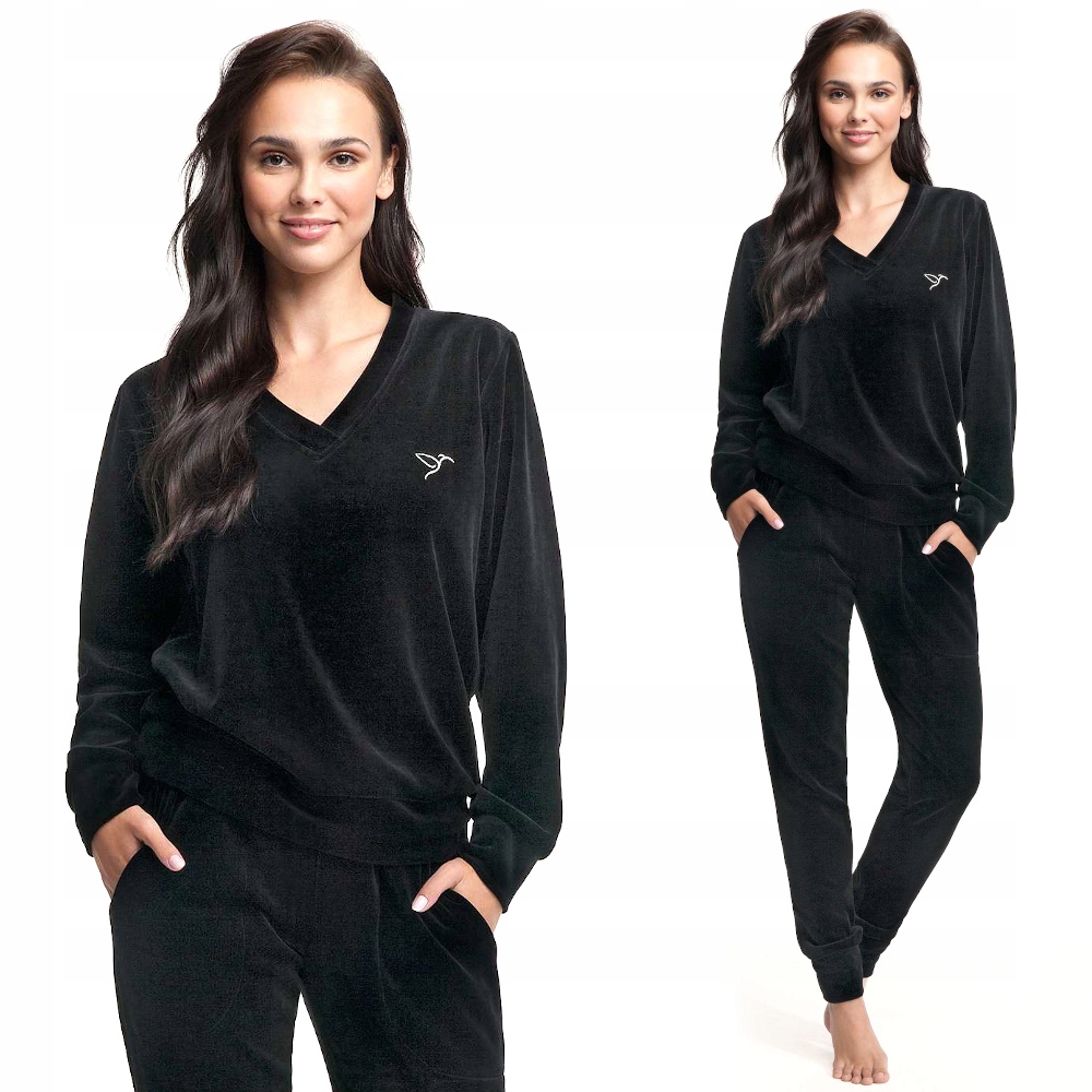 

Dres damski welurowy Luna kod 306 czarny roz. S