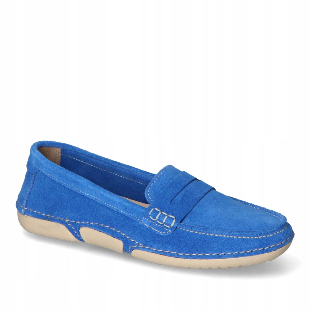 Mokasíny Artiker 52C0711 Modrý semiš 38