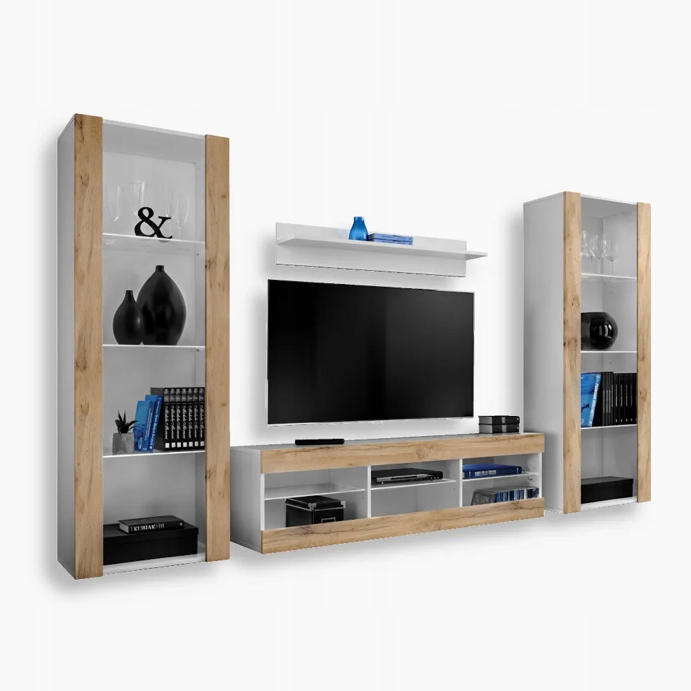 komodee Tivoli Grande Rtv sada do obývacího pokoje Bílá-Dub Wotan