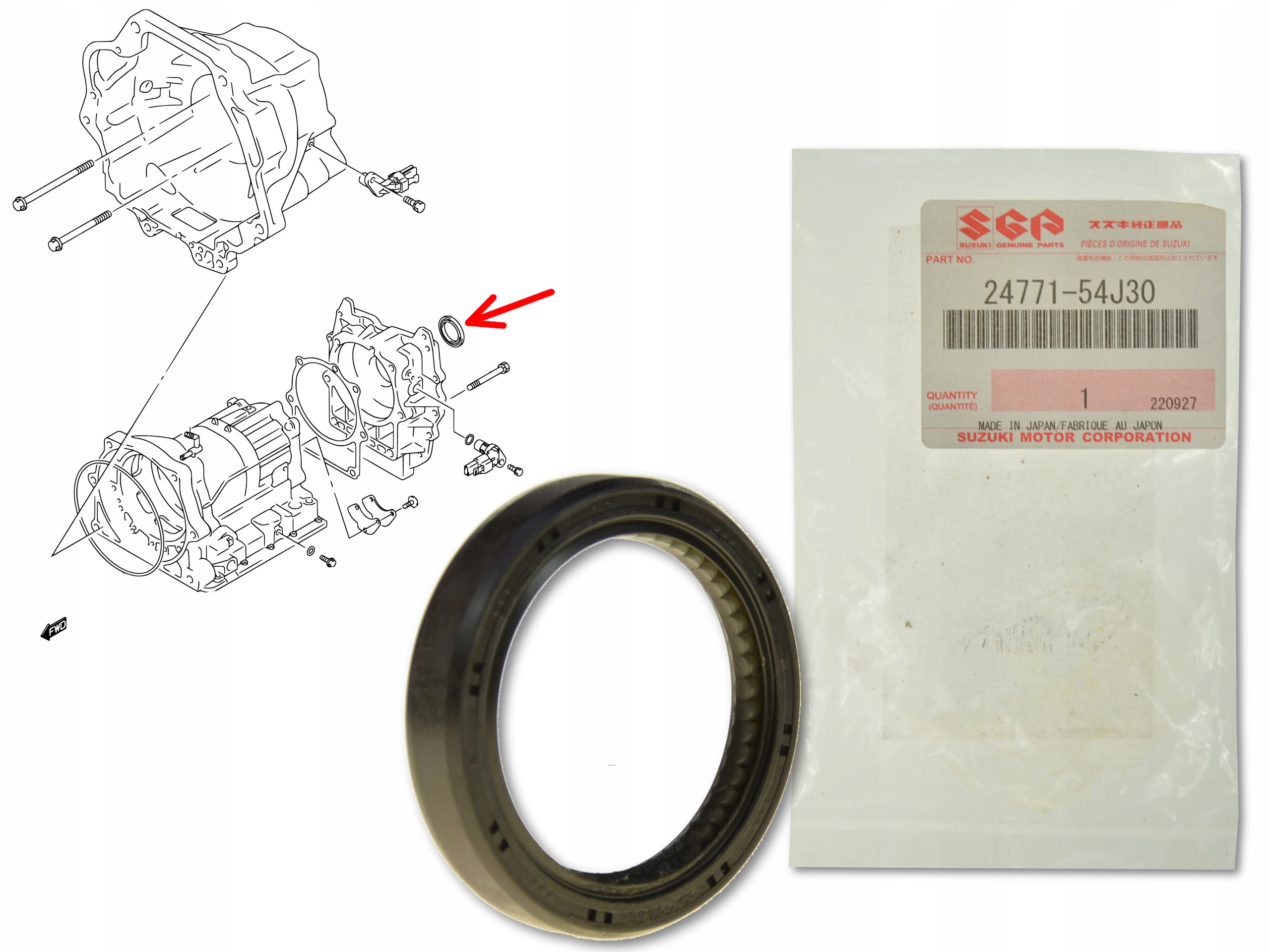 

Uszczelniacz At Skrzyni 44x58x11 24771-54J30 Oe