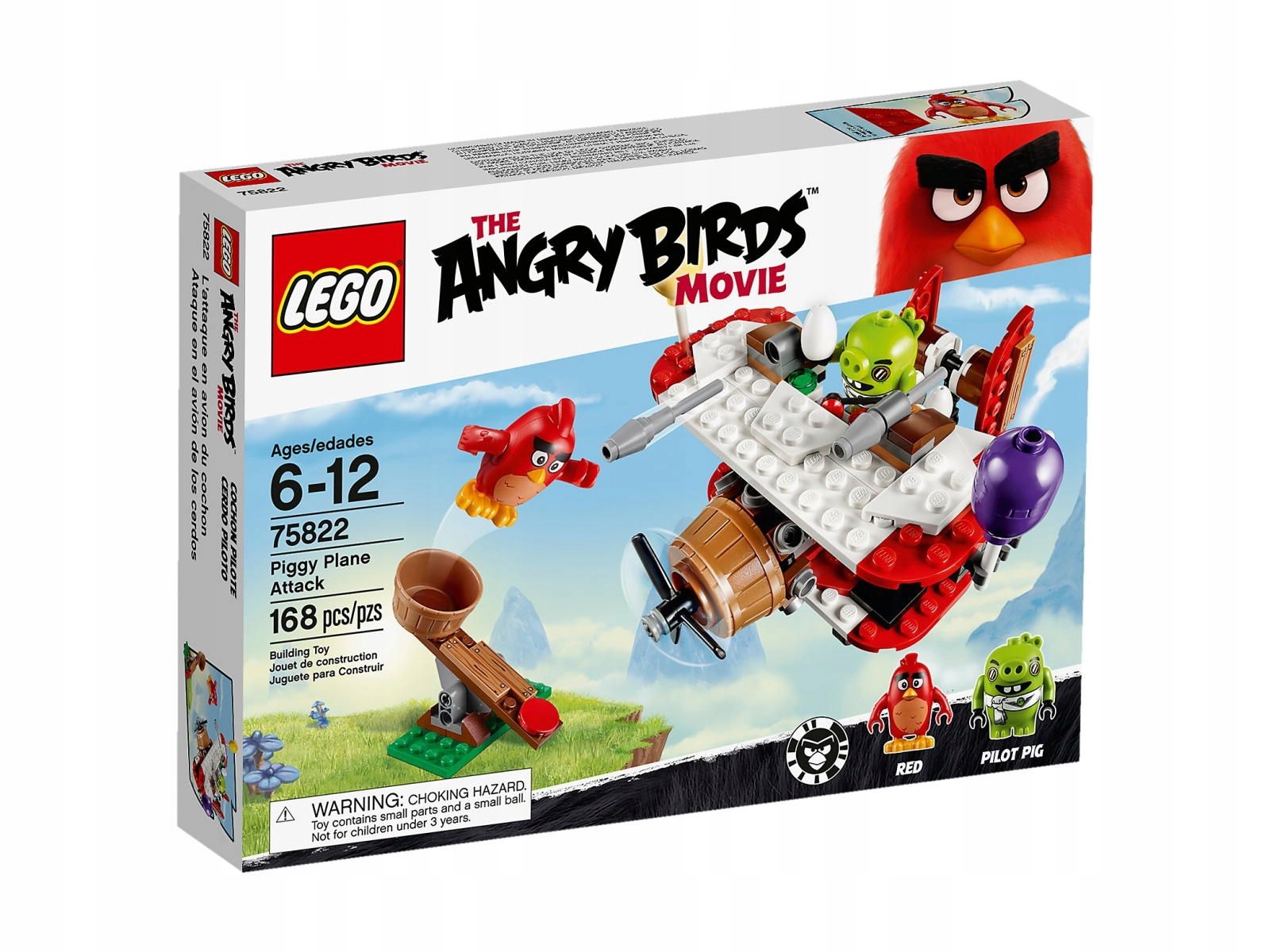 LEGO Angry Birds - 75822 Atak samolotem świnek - Nowe
