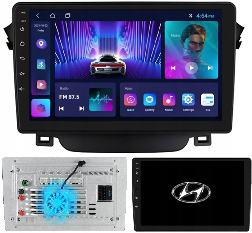 Radio Nawigacja Android Gps Hyundai I30 2011-2017 +kamera+wentylator 2/64GB