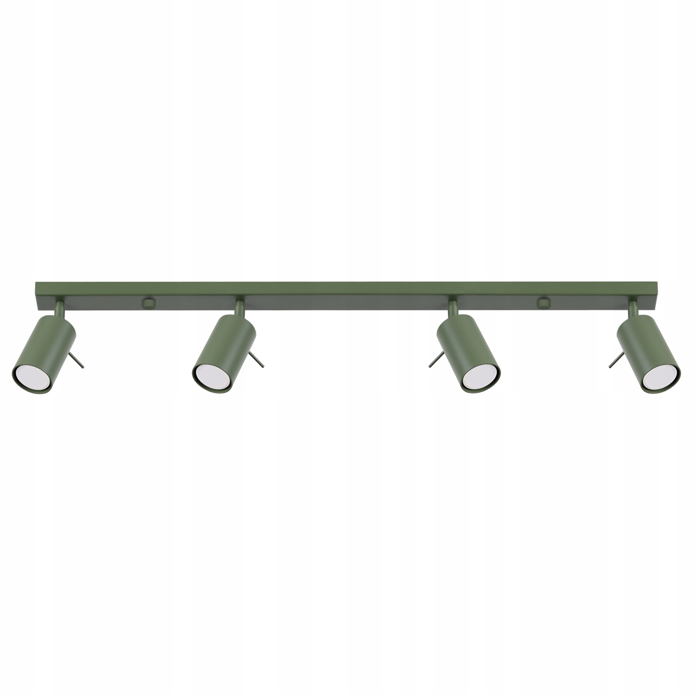 4-bodová lišta Ring 4 zelená olivová; do obývačky, do galérie, do kancelárie