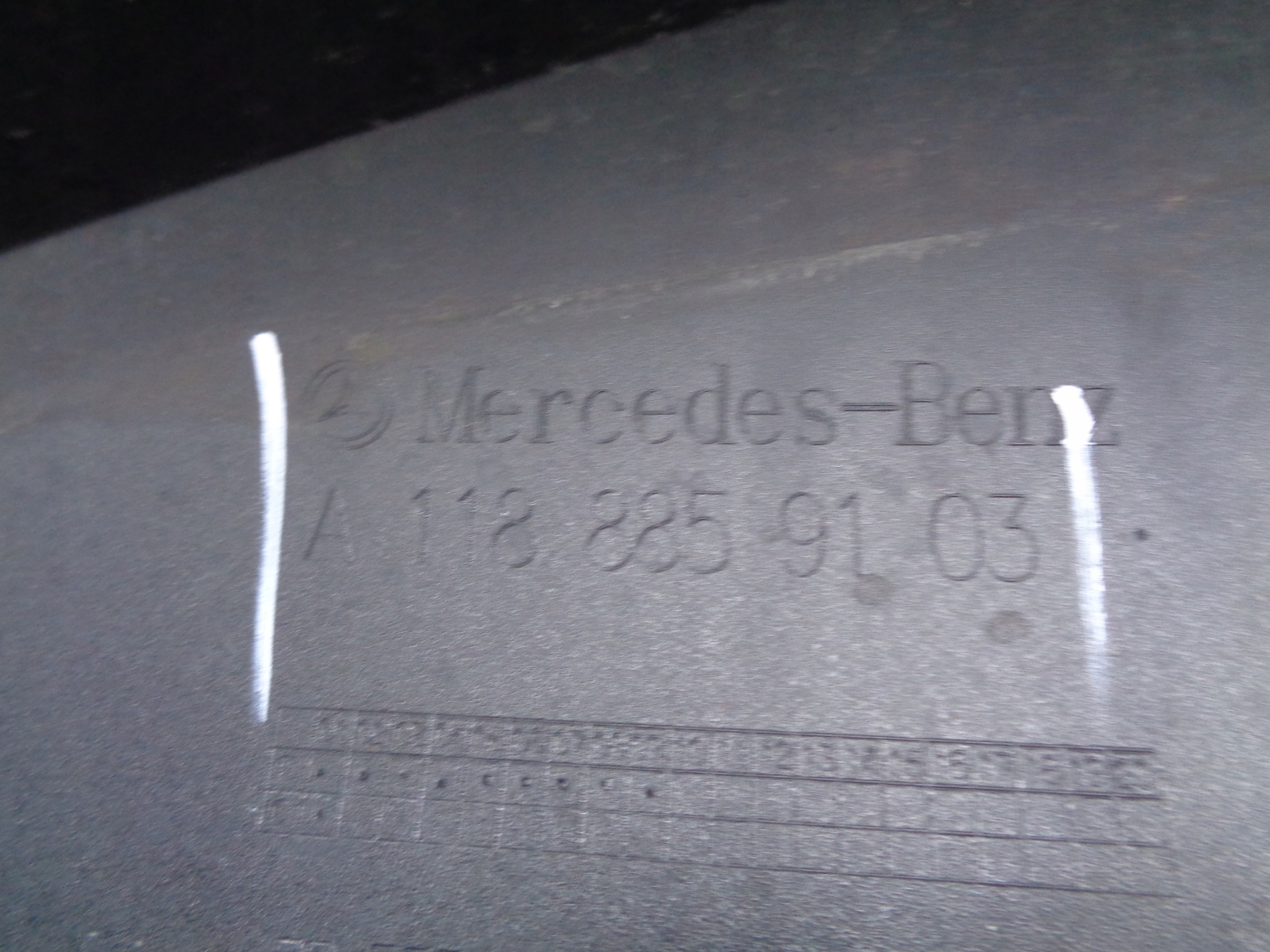 front bumper MERCEDES CLA W118 23- LIFT NR 50521