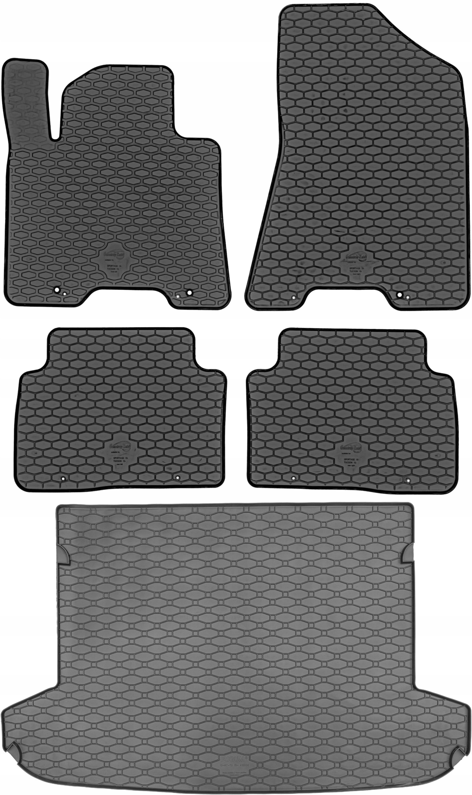 Hyundai Tucson Suv 15-20 (horný batožinový priestor) Sada Koberce batožinový priestor