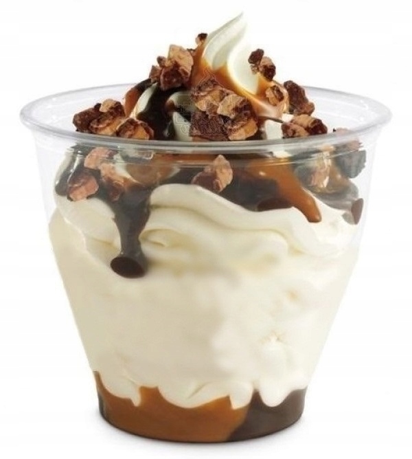 Kubki transparentne do deserów lodowych, flurry pucharek lodowy 400szt