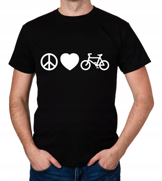 

koszulka Peace Love Bike prezent