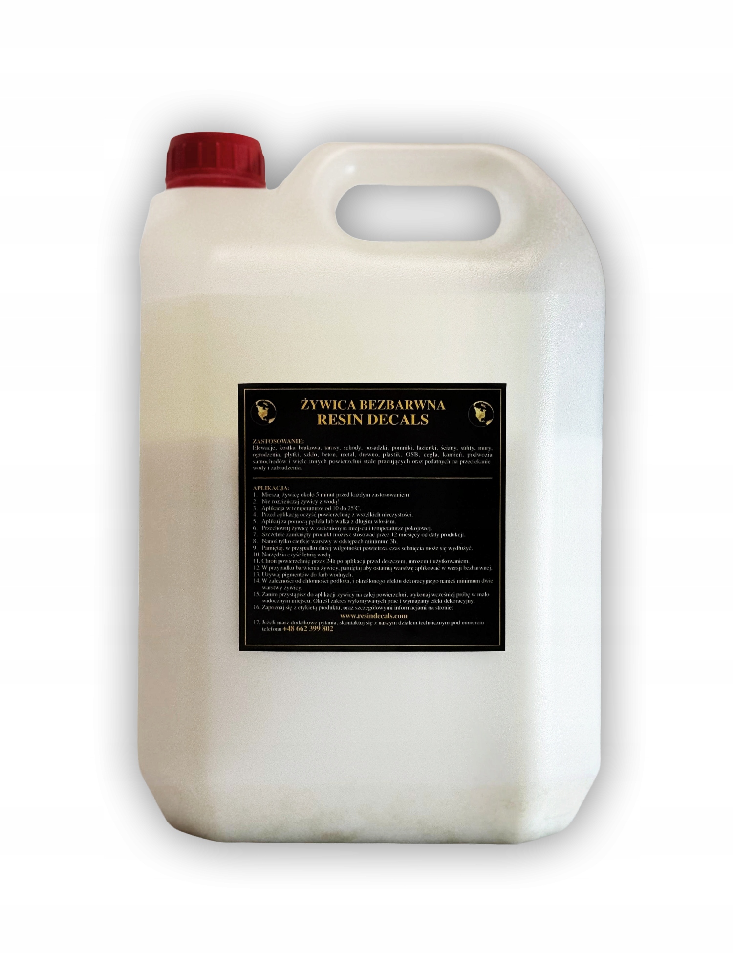 5 Litrów Żywica Bezbarwna Resin Decals Z Tik Toka Kostka Brukowa Tarasy Dom