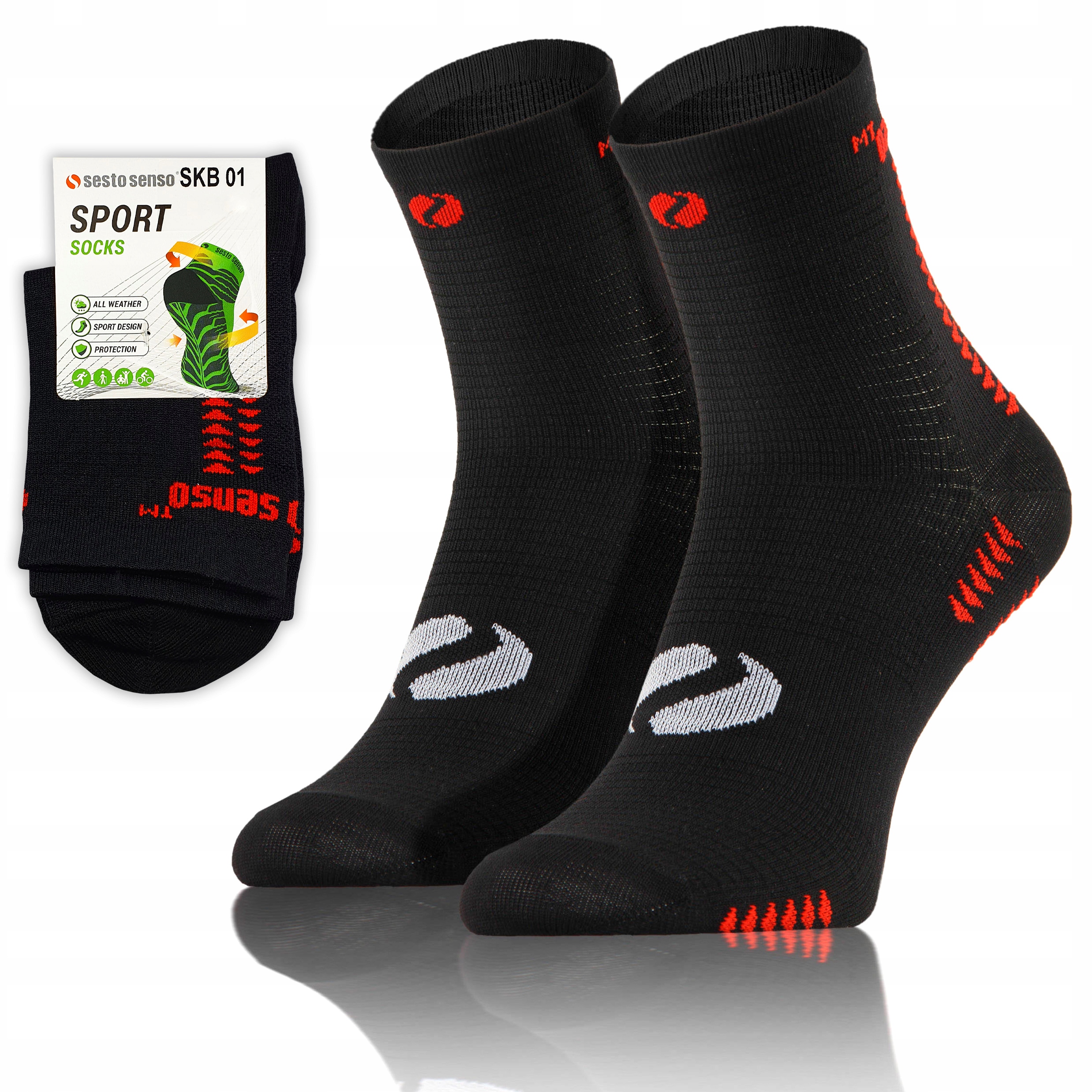 

Skarpety sportowe oddychające Sesto Senso 39-42