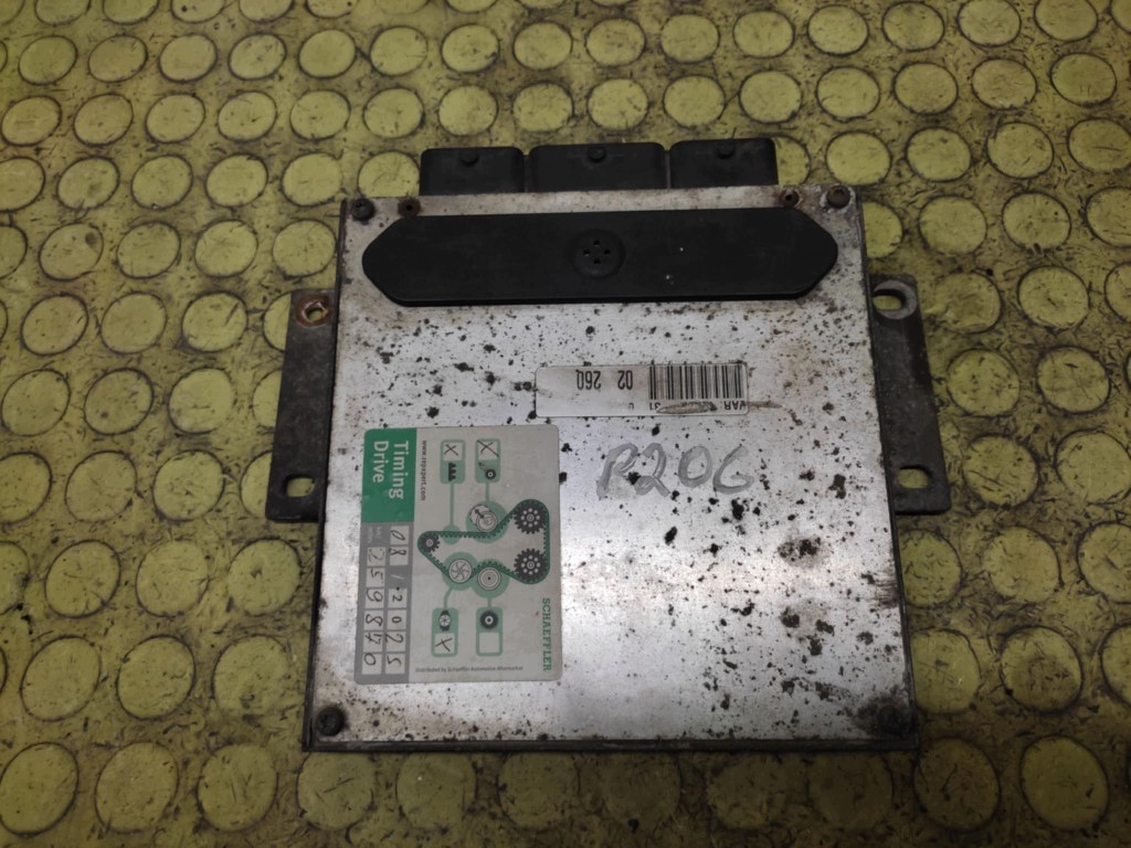 PEUGEOT 206 control unit of the engine 9648620880