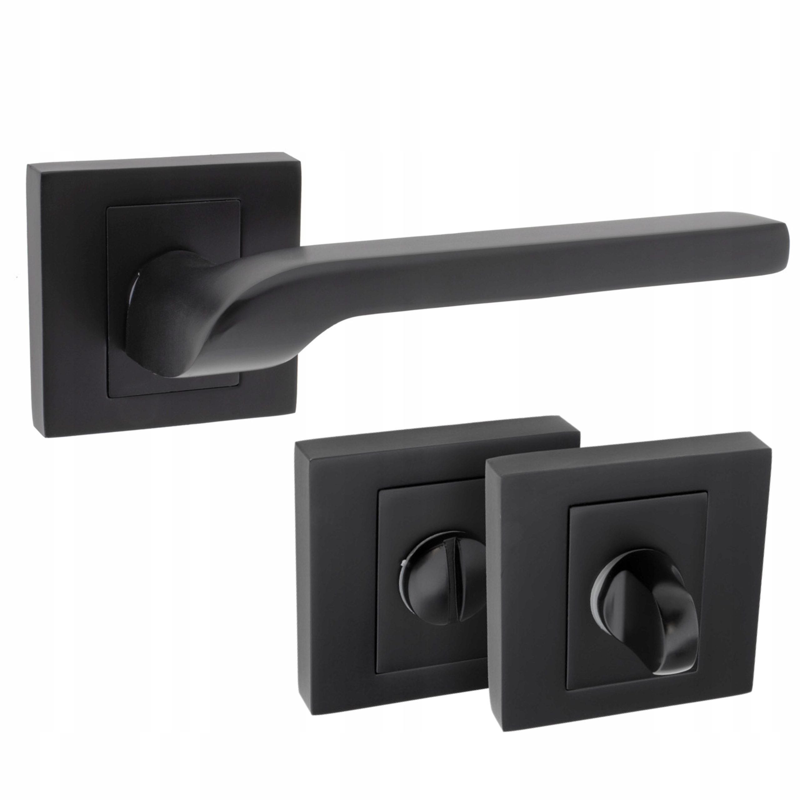 

Klamka Do Drzwi Z Szyldem Wc Zoya Czarny Mat