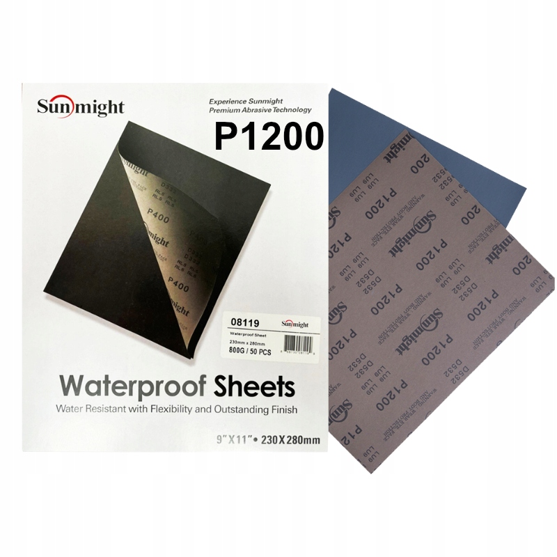 Papier Ścierny Wodny Wodoodporny Na Mokro P1200