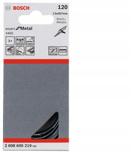 

Papier ścierny pas Bosch 13x457 gr. 120 3 szt.