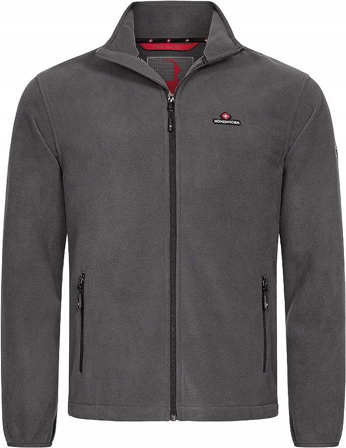 MĘSKA BLUZA CIEPŁA NA ZAMEK ROZMIAR L SZARA