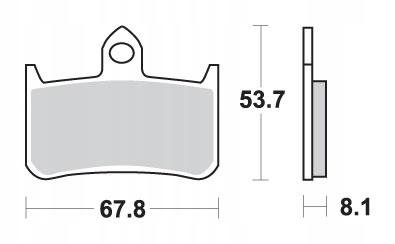 Sbs Brzdové Doštičky KH187 Street Excel Sinter Honda Rs 250R '91-'92, Rvf 4