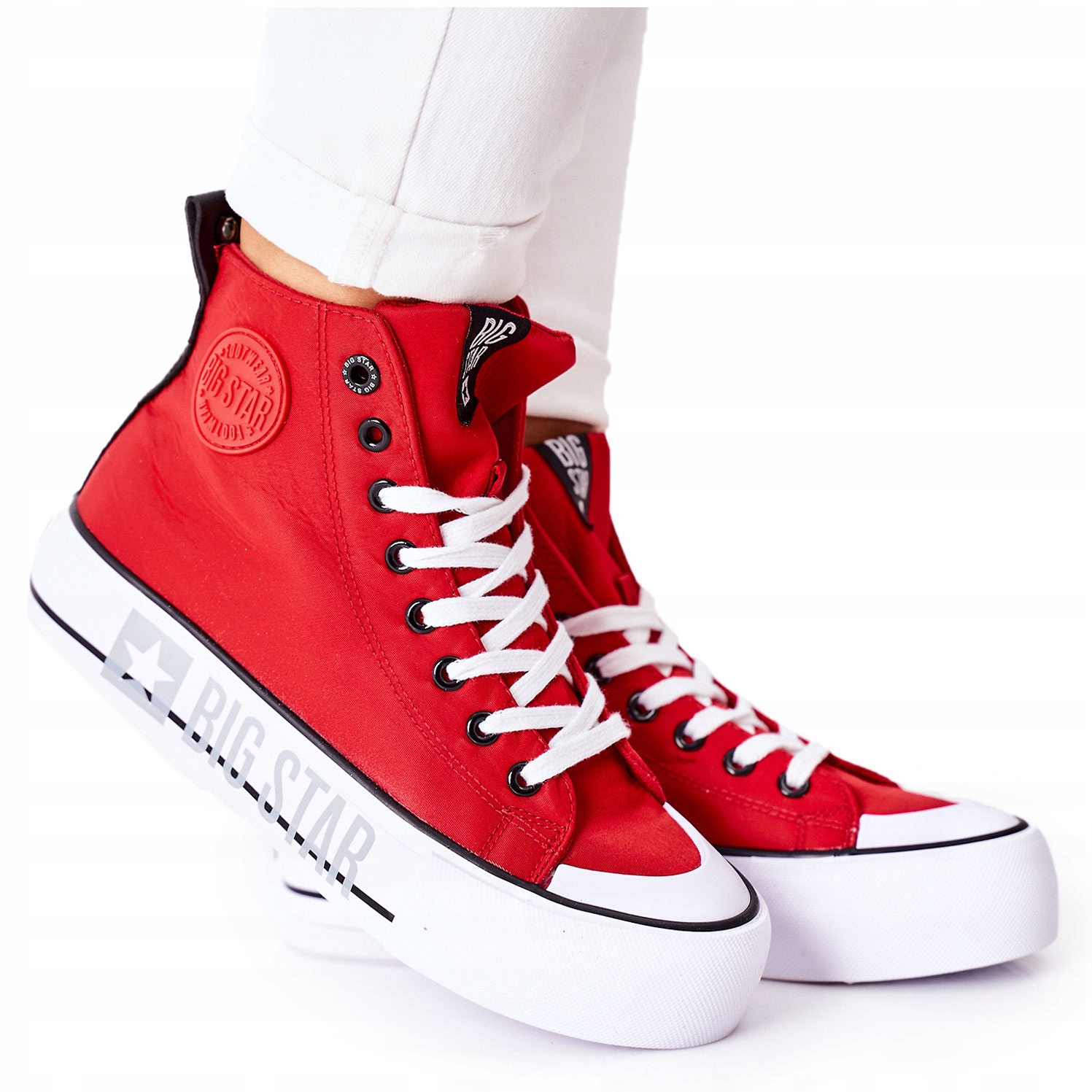 

Wysokie Trampki Big Star II274018 Czerwone 39