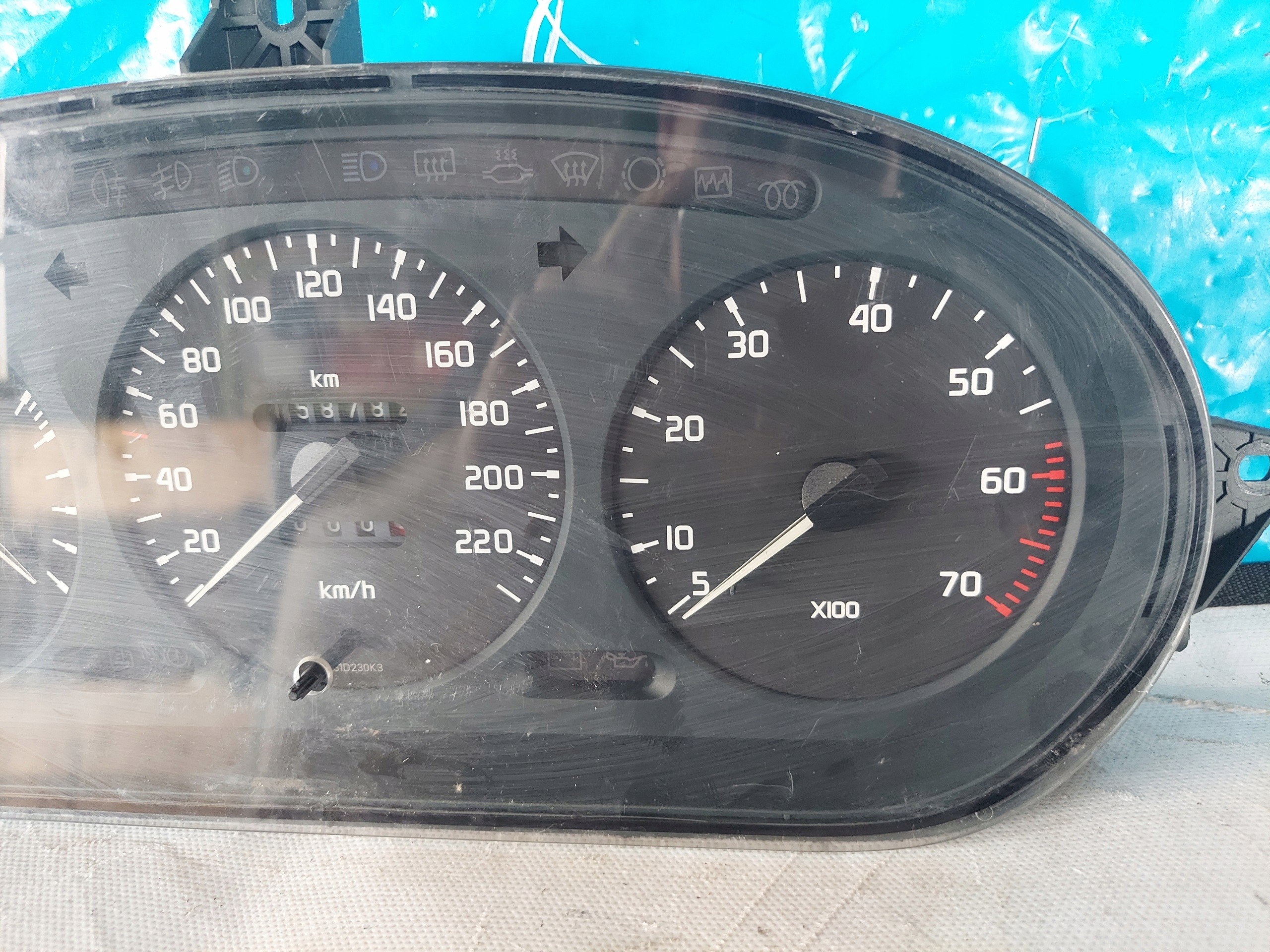 dials clock MEGANE and 1.6 B 7700839644
