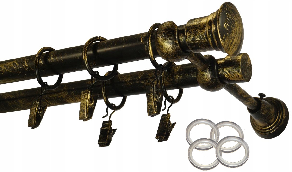 

Karnisz Metal Ciche Kółka Podwójny 19 / 6,0 m