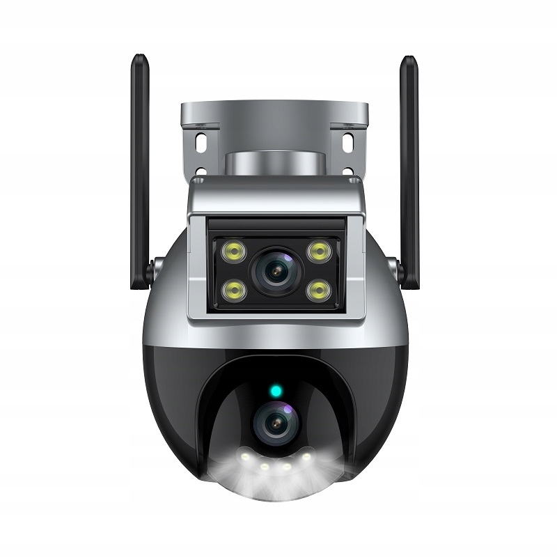 Dvojitá Venkovní Otočná Kamera 4 Mpx Tuya Smart V Polštině Ip Wifi