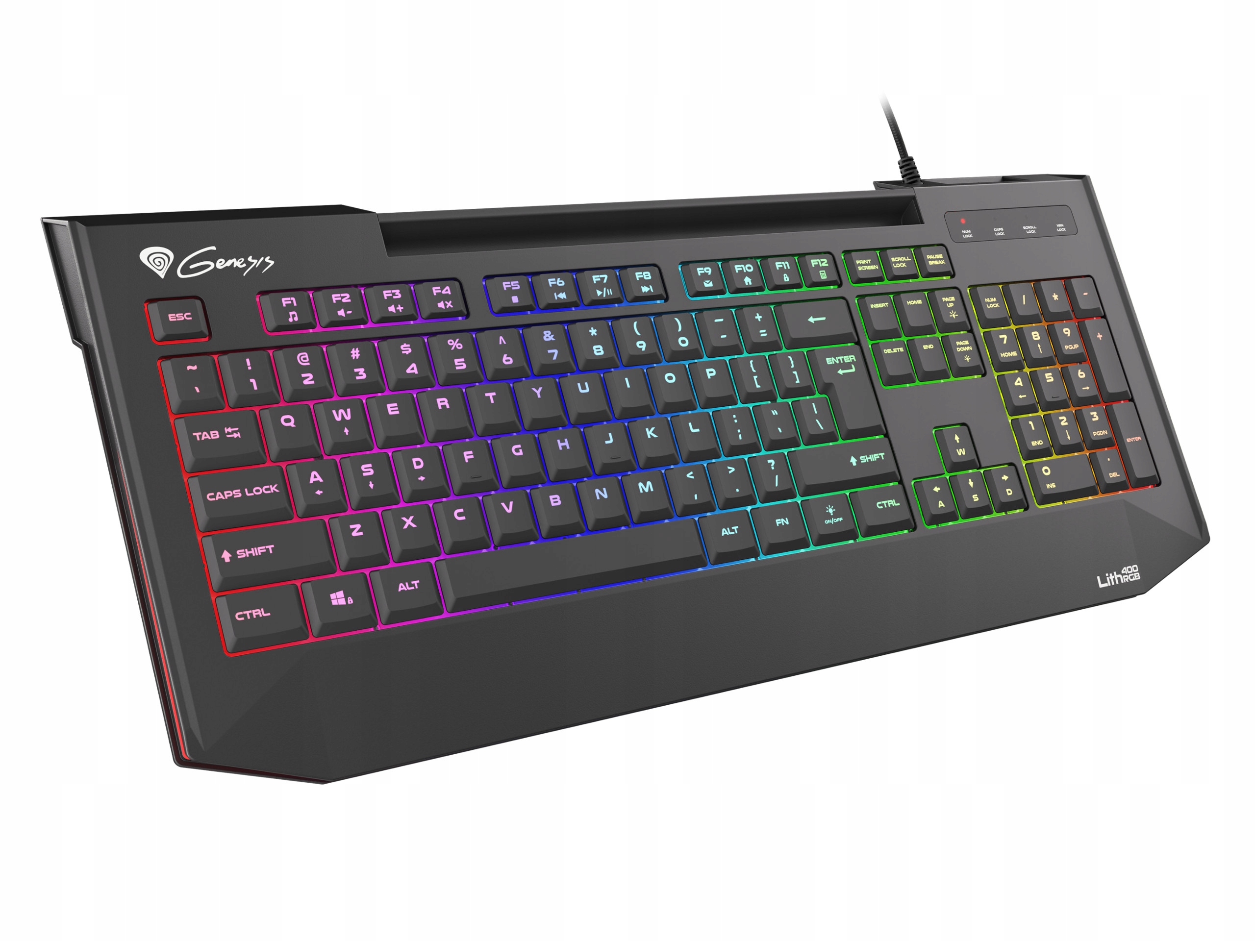 

Klawiatura gamingowa Genesis Led Rgb Hub Usb