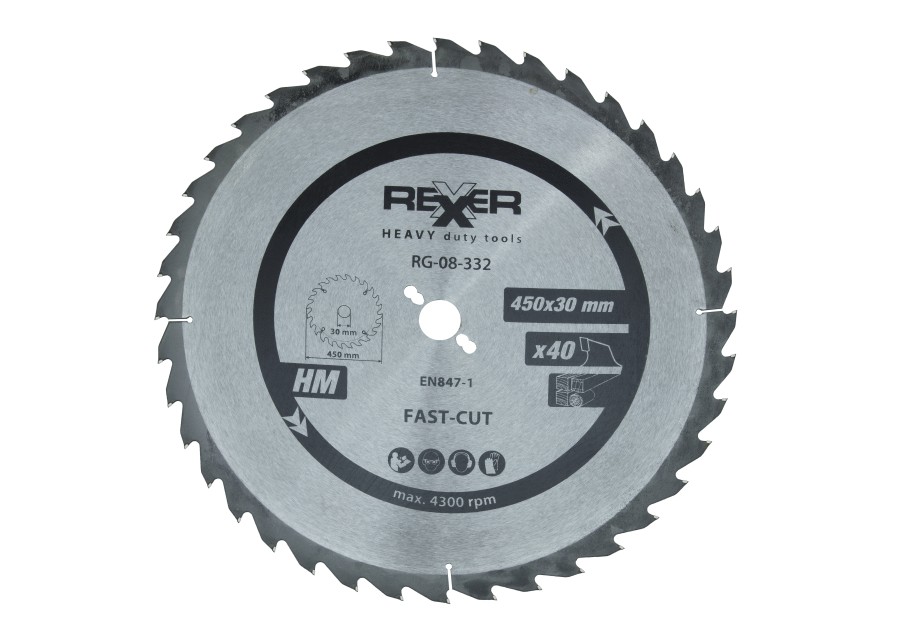 

Piła Tarczowa Do Drewna 450X30 MM 40 Zębów Węglik