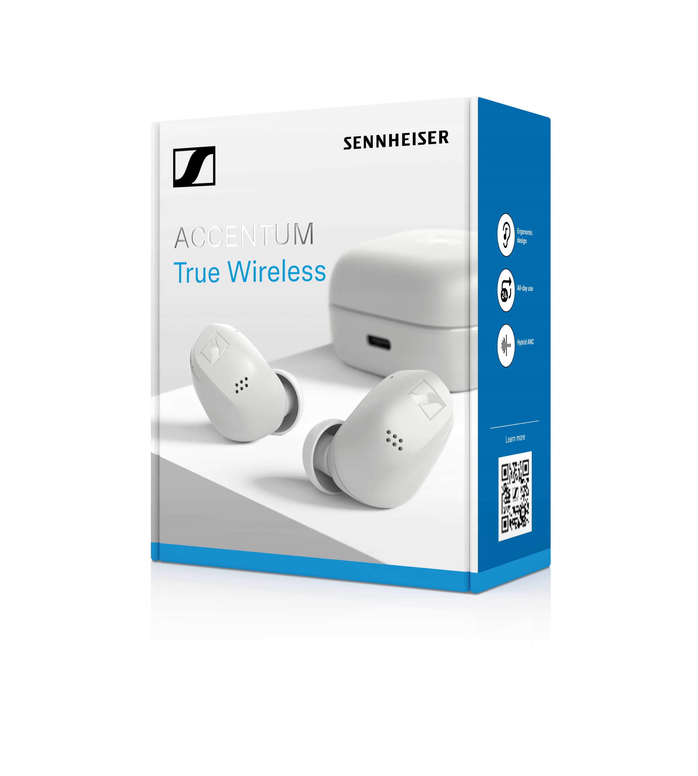 Bezdrôtové slúchadlá do uší Sennheiser True Wireless White Bt 5.3 sn.1