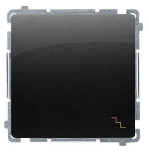 SIMON BASIC ŁĄCZNIK SCHOD. CZARNY MAT BMW6.01/49