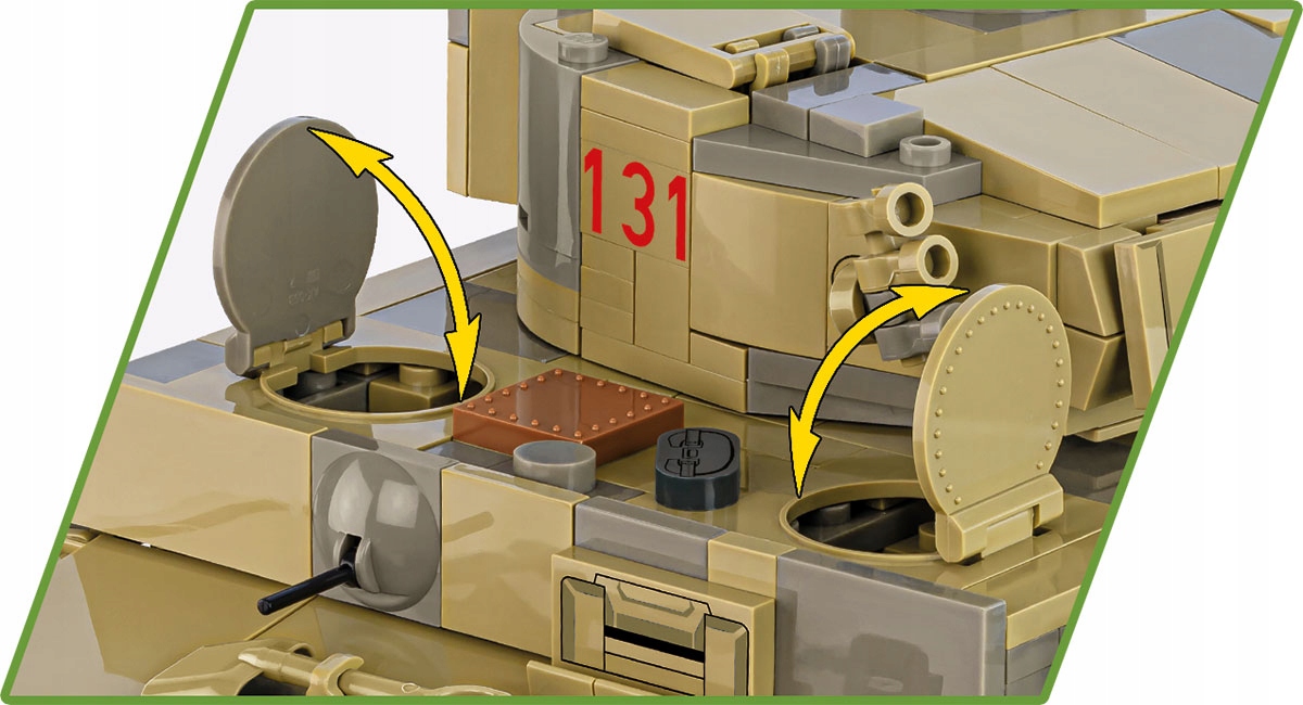 KLOCKI COBI 2588 czołg Panzer VI Tiger no131HC WW2 1275 El. Tygrys Certyfikaty, opinie, atesty CE