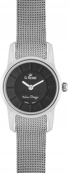 stříbrné Dámské hodinky Náramek ciferník černý elegantní dárek pro ni