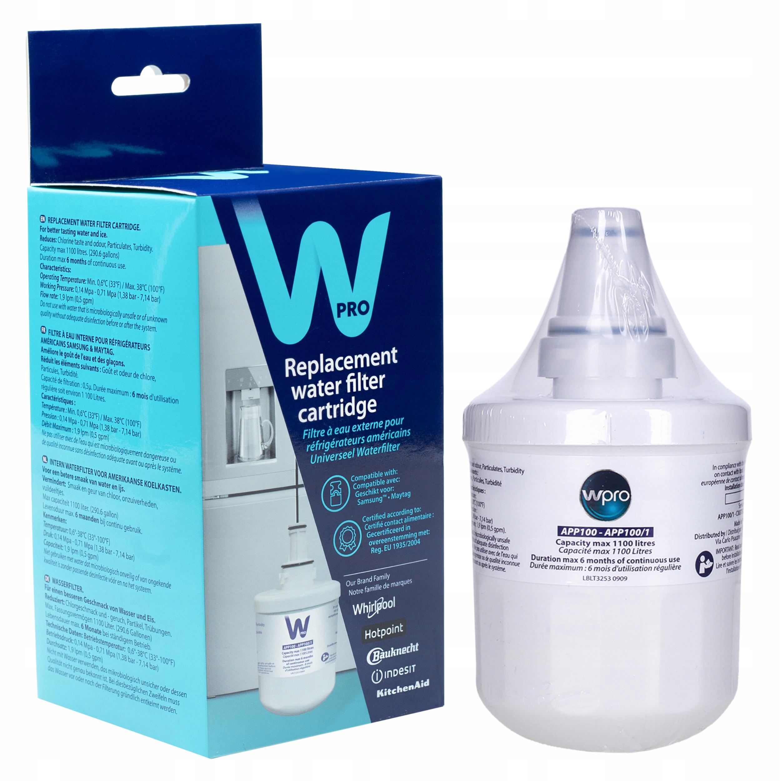 Filtr wewnętrzny Wpro do lodówki Samsung zamiennik DA29-00003F HAFIN2/EXP