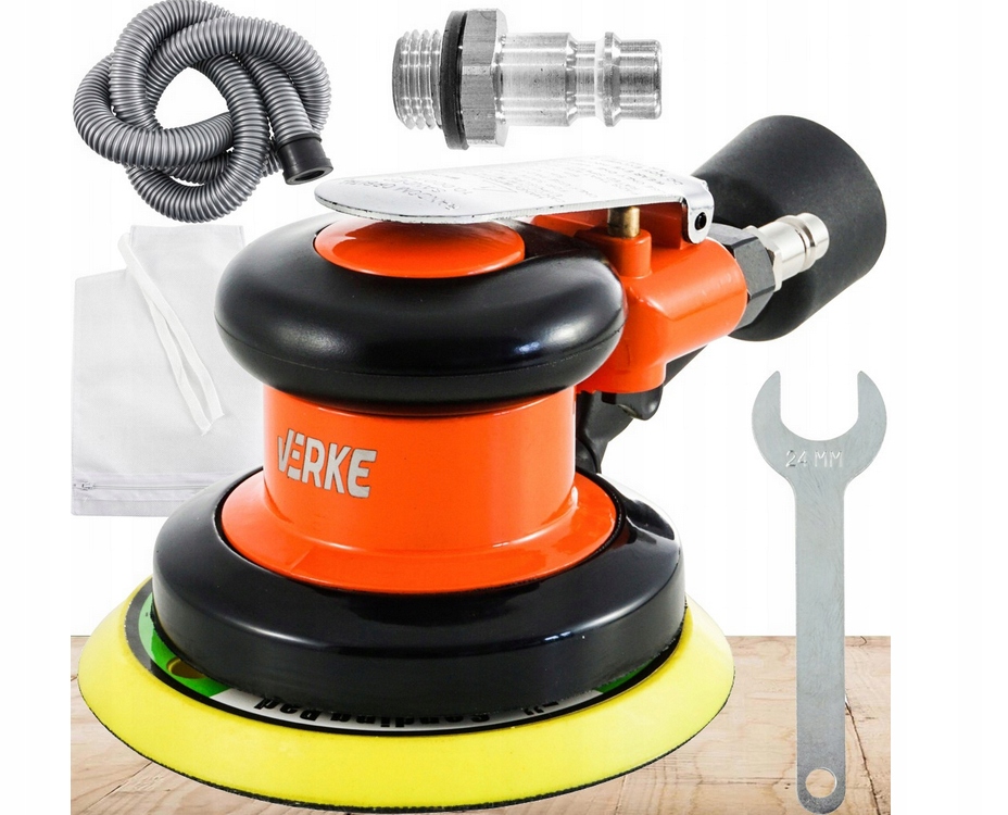 Szlifierka Oscylacyjna Pneumatyczna Mimośrodowa Do Drewna Metalu 125mm 5mm