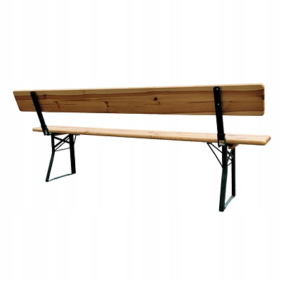 Ławka do zestawu piwnego Bavord Premium z oparciem 220x25cm