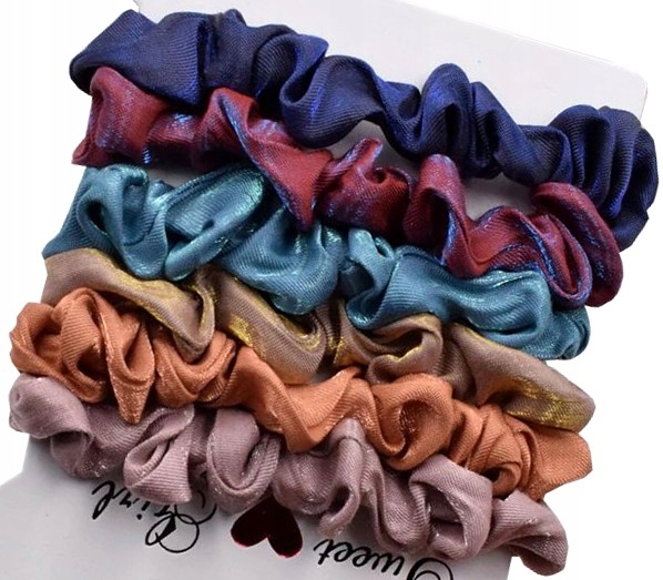 

Gumka frotka zestaw do włosów scrunchies 6 sztuk