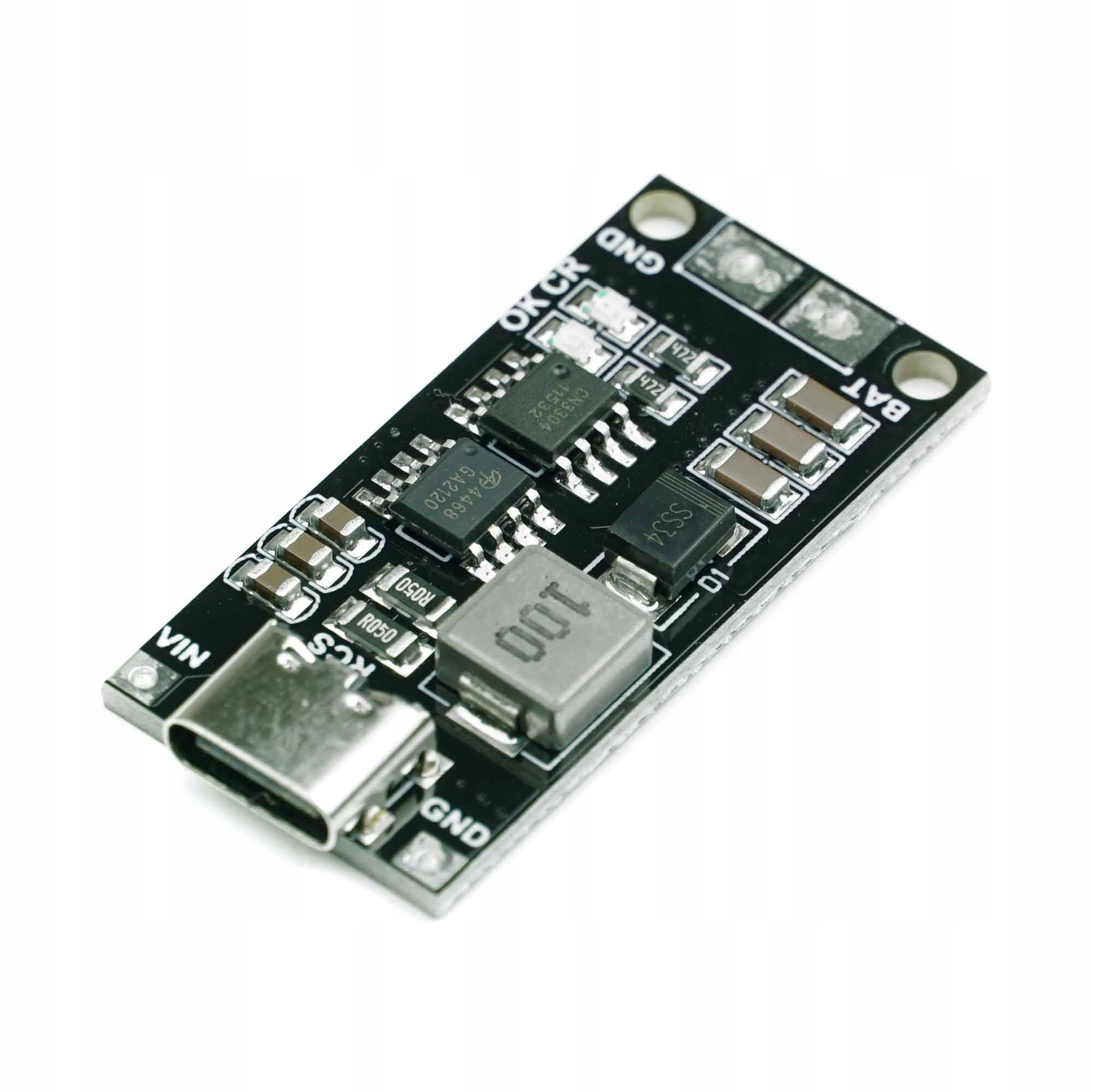 

Ładowarka ogniw 18650 Li-Ion 2S 4A Usb-c