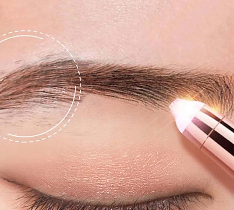 DAMSKI TRYMER SZMINKA DEPILATOR DO BRWI TWARZY W FORMIE SZMINKI USB Model X6-C