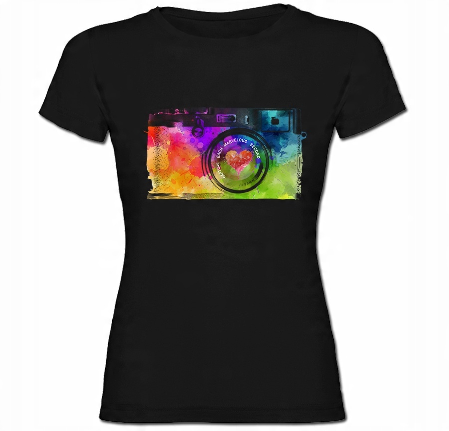 

Tshirt damski Aparat Foto Photo Zdjęcie S