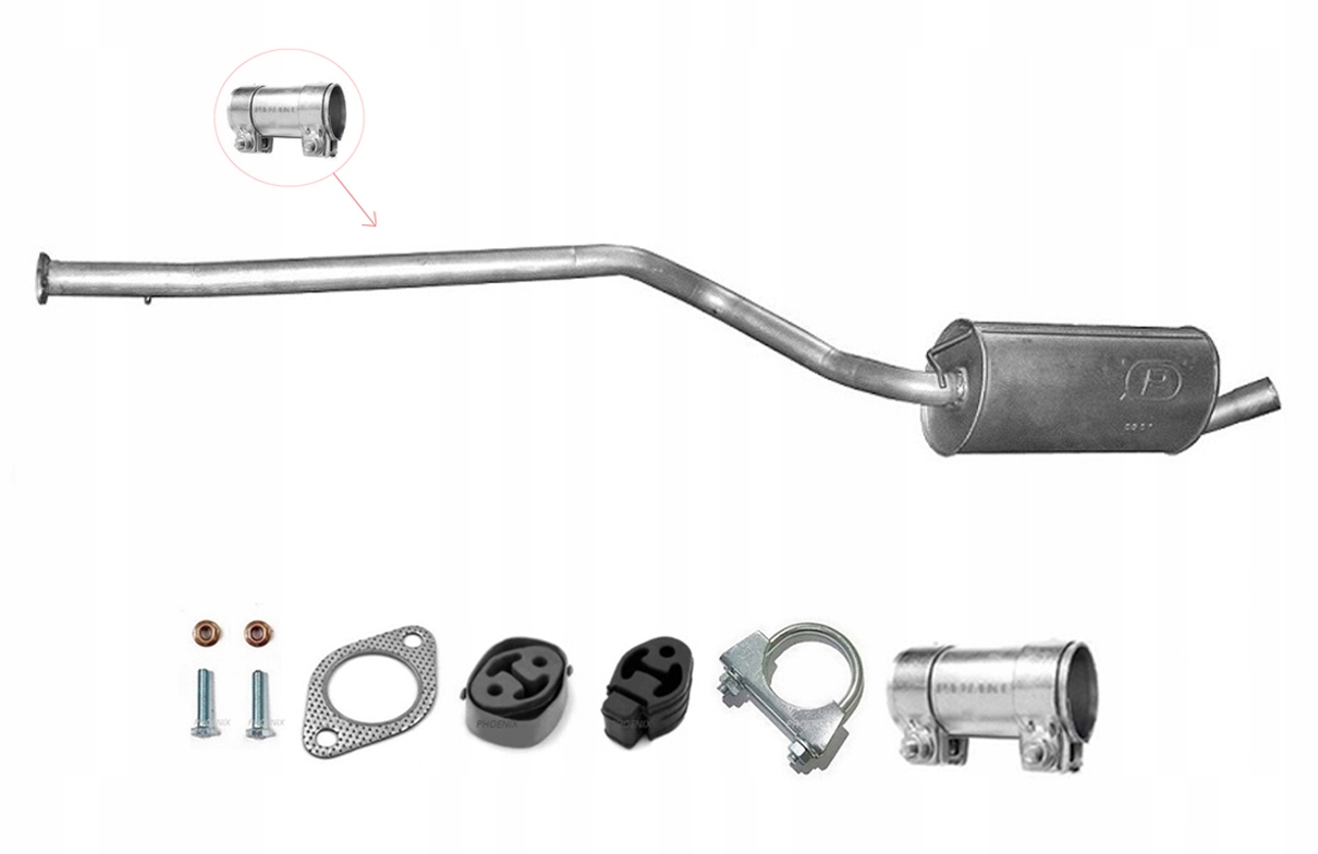 Ford Tourneo Connect 1.8 TDCi 55-66-81 kW (2006-2010) Swb Tlumič