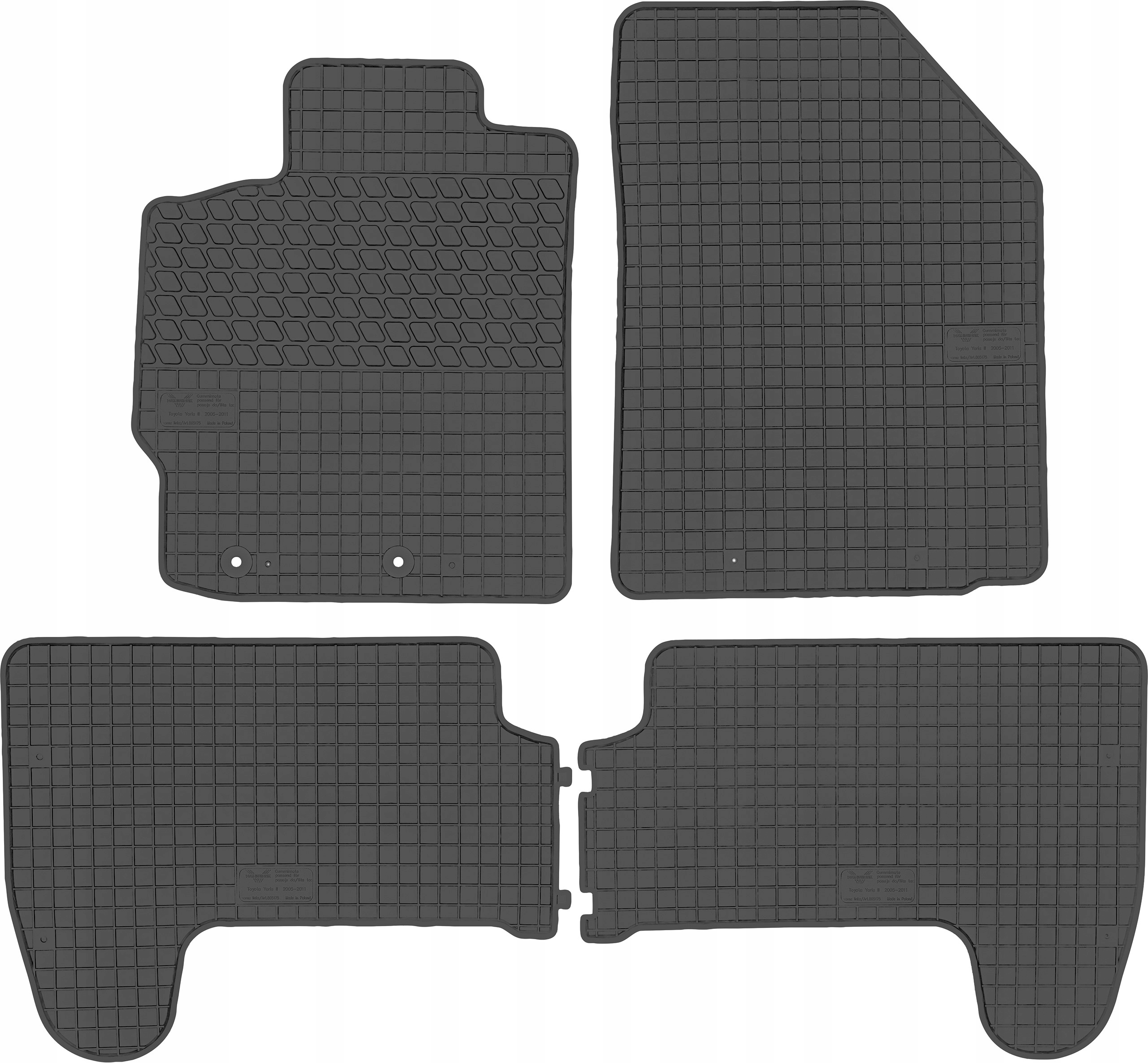 

Toyota Yaris II 2005-2011 Dywaniki gumowe